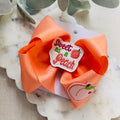 5” “Sweet as a Peach” Boutique Bow 🍑 OOAK